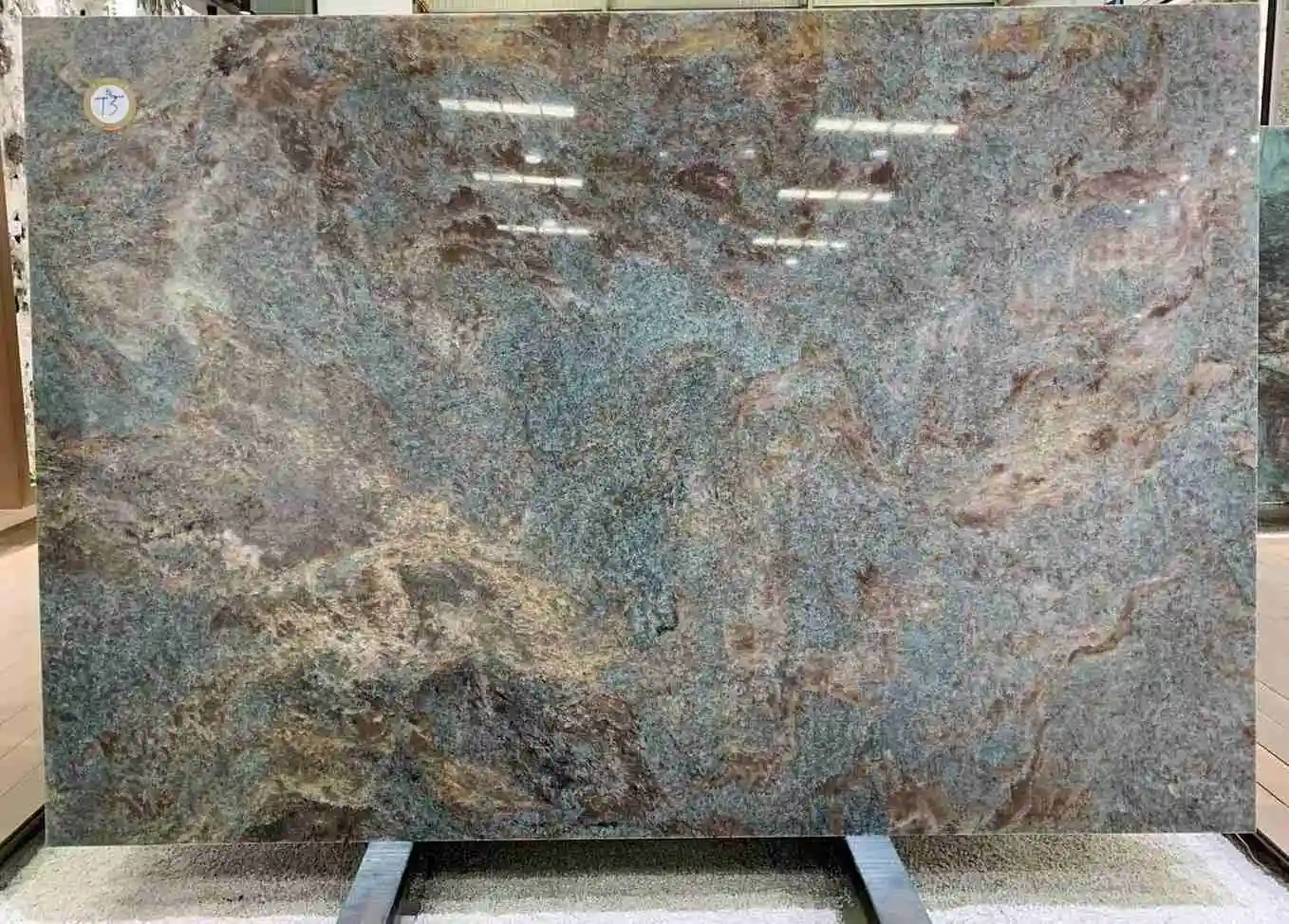 Jeriba Blue Quartzite Slab For Kitchen Island 1
