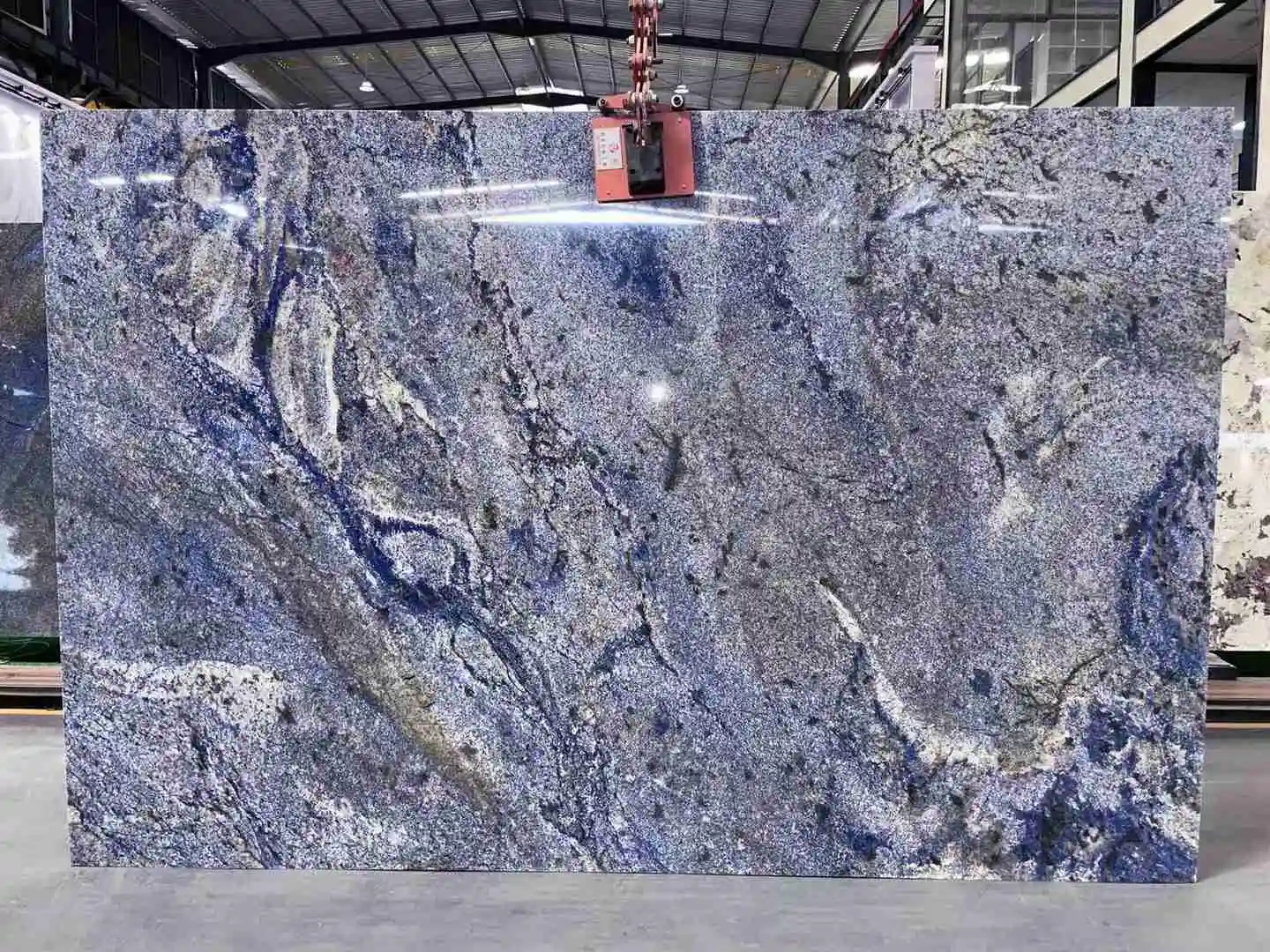 Azul Bahia Blue Quartzite Slab For Kitchen Island 1