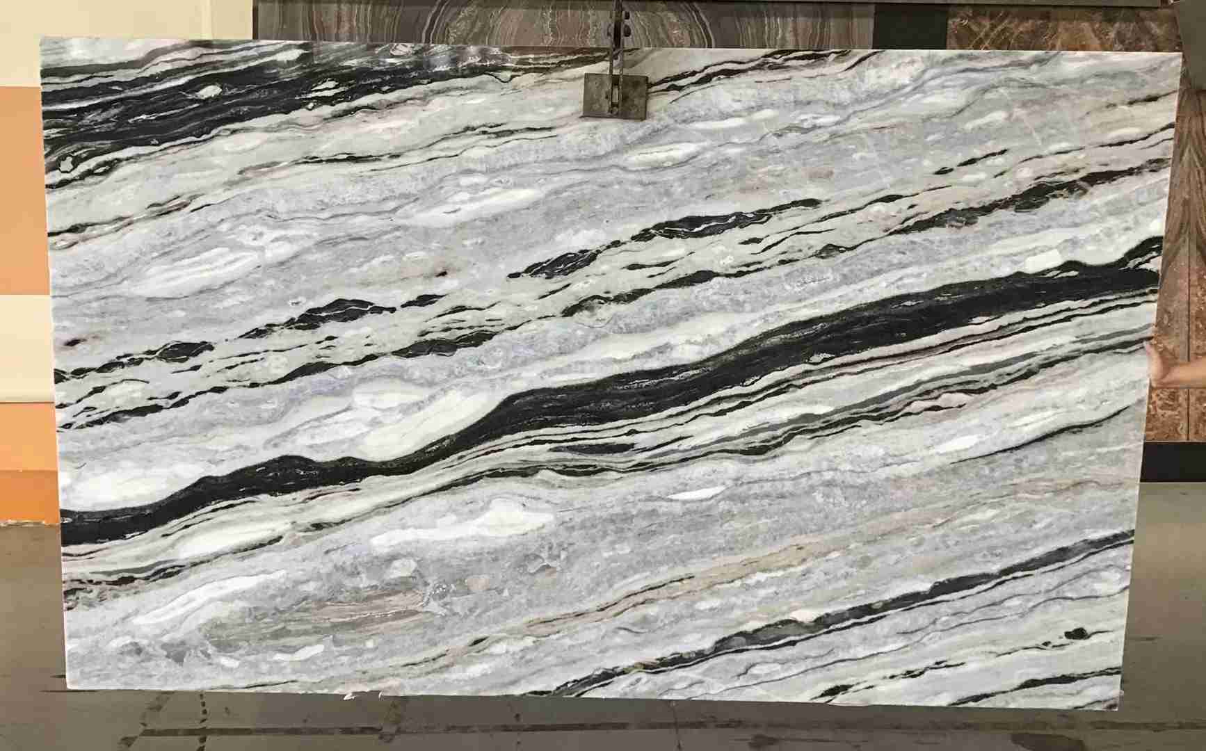 Dalle de marbre bleu Danube pour carrelage de salle de bain 3