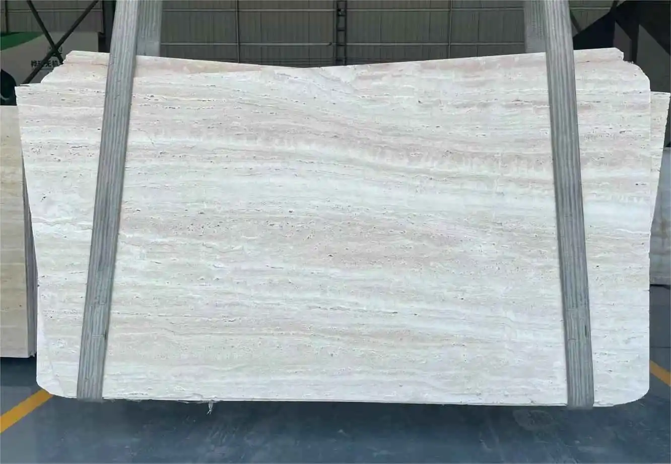 Travertón súper blanco de Irán para azulejos de pared de baño 1