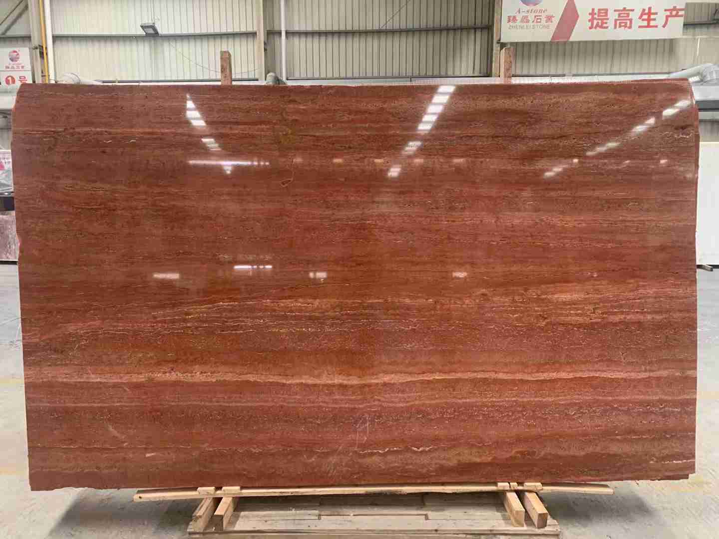 Iran Red Travertine Slab For Exterior Wall Tile 4