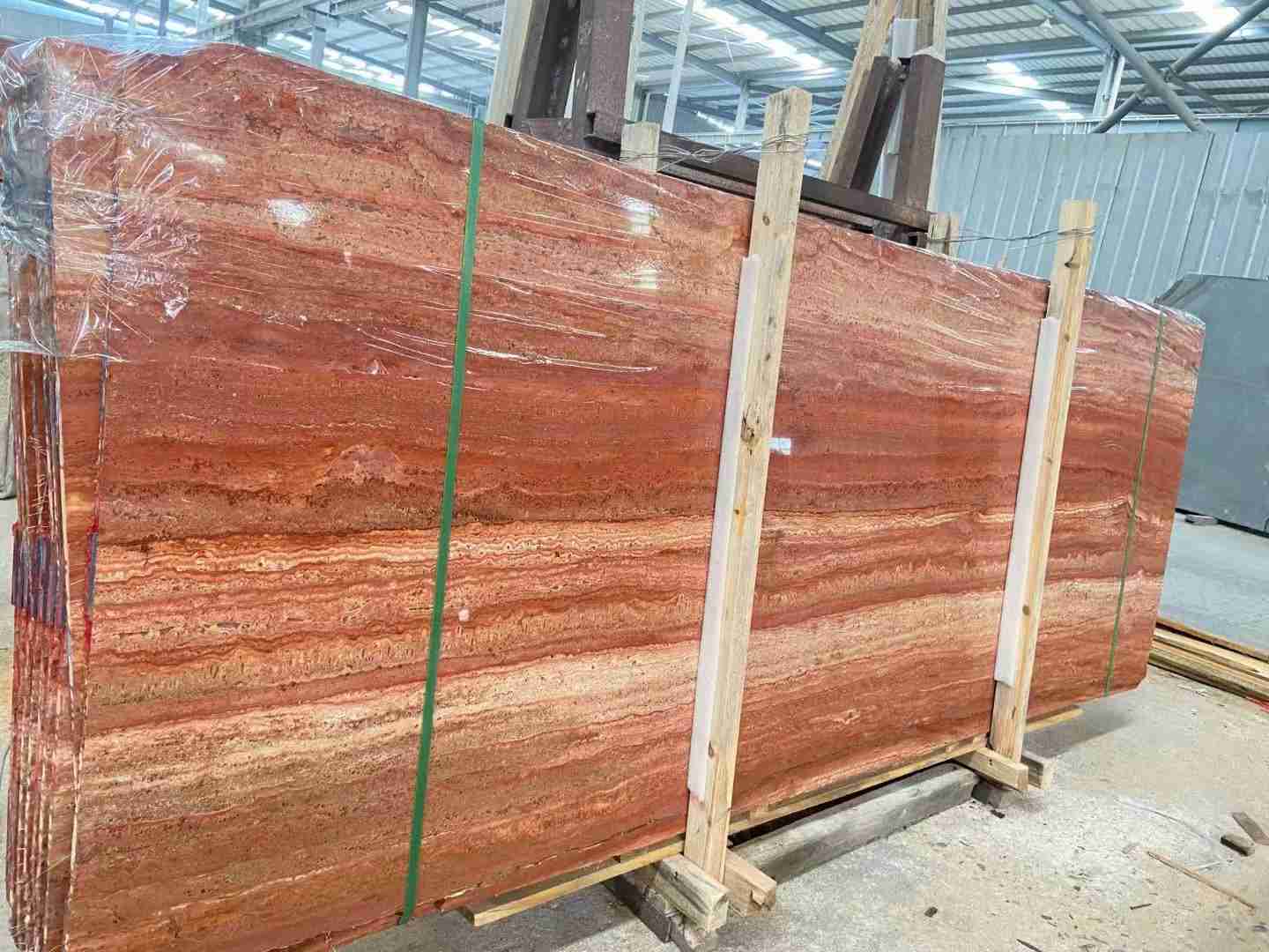 Iran Red Travertine Slab For Exterior Wall Tile 6