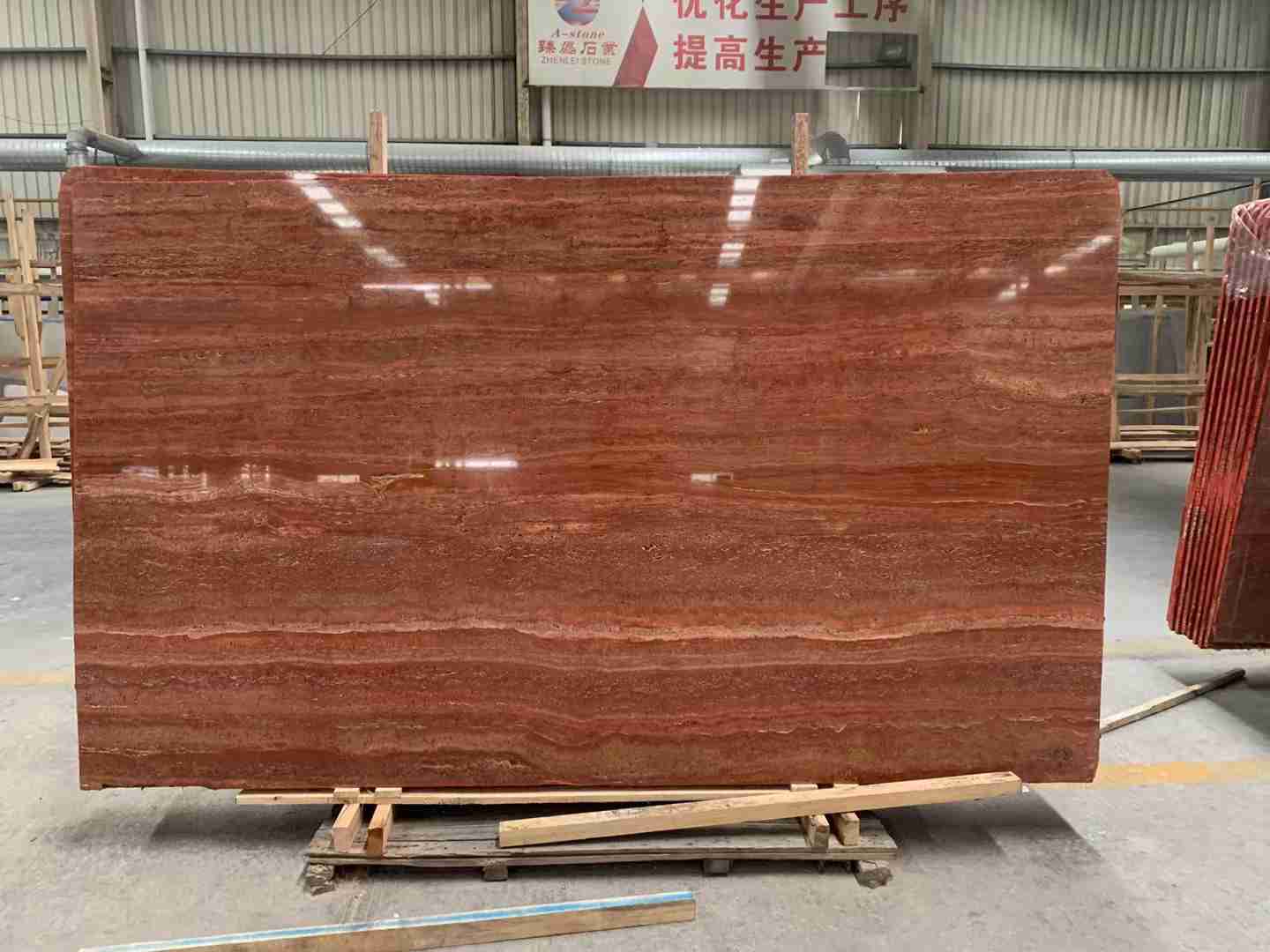 Iran Red Travertine Slab For Exterior Wall Tile 2
