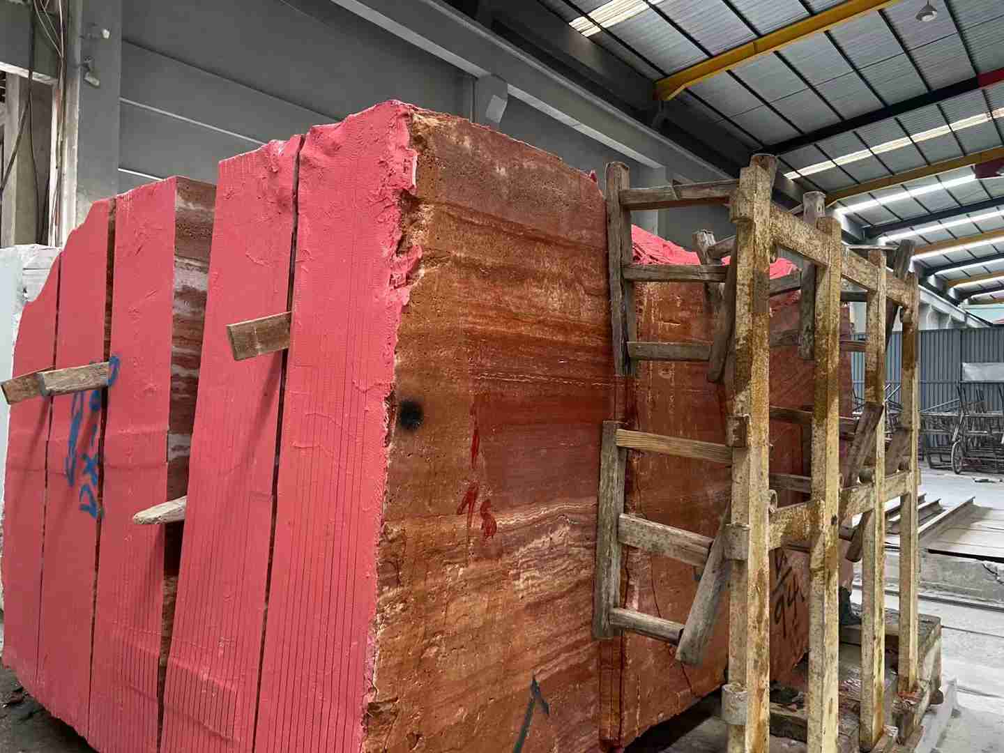 Iran Red Travertine Slab For Exterior Wall Tile 7