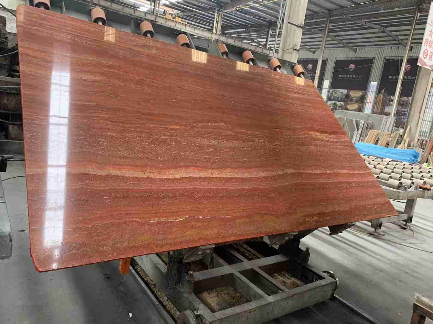Iran Red Travertine Slab For Exterior Wall Tile 3