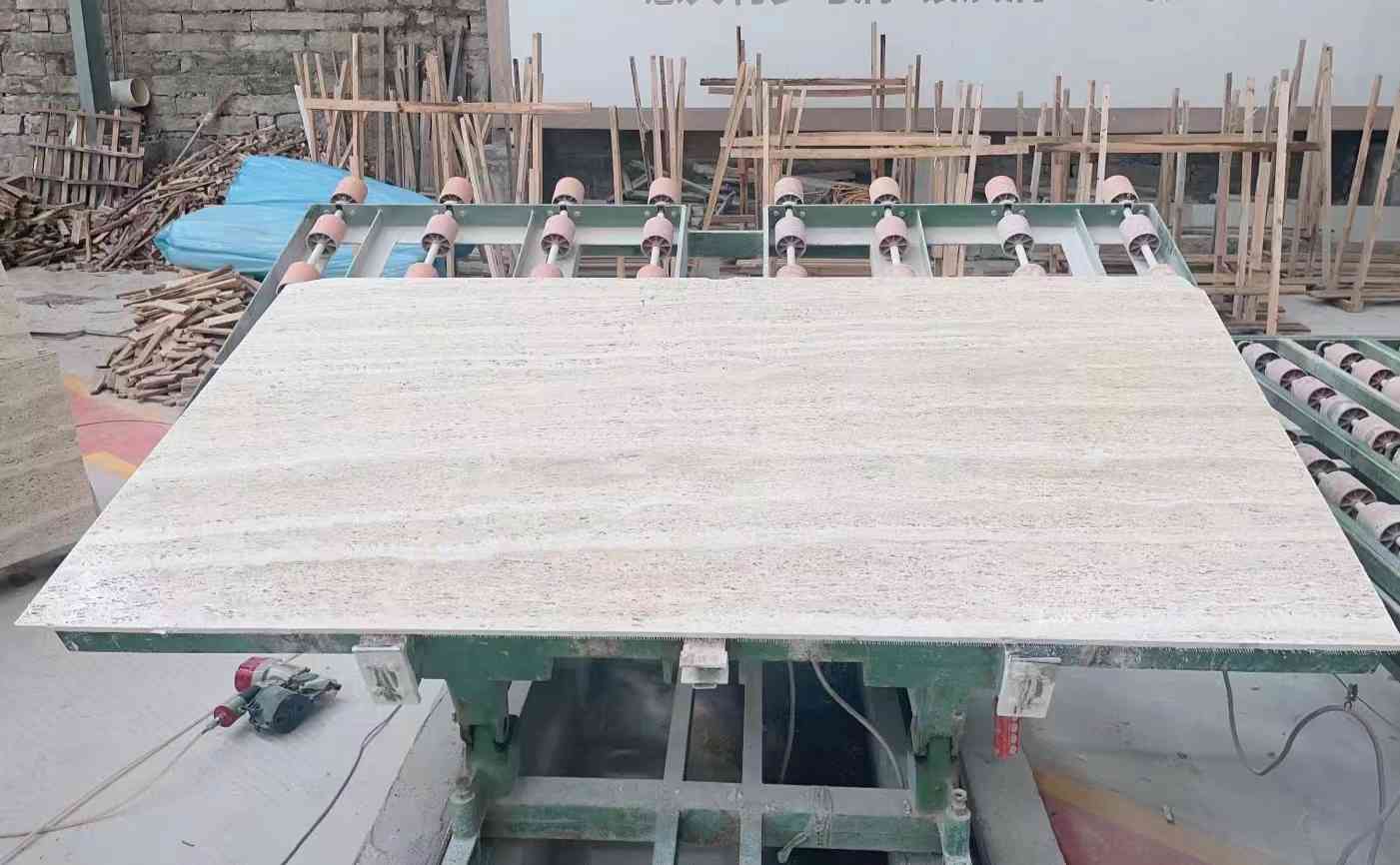 إيطاليا سوبر وايت الترافرتين بلاطة لبلاط أرضية الحمام 5