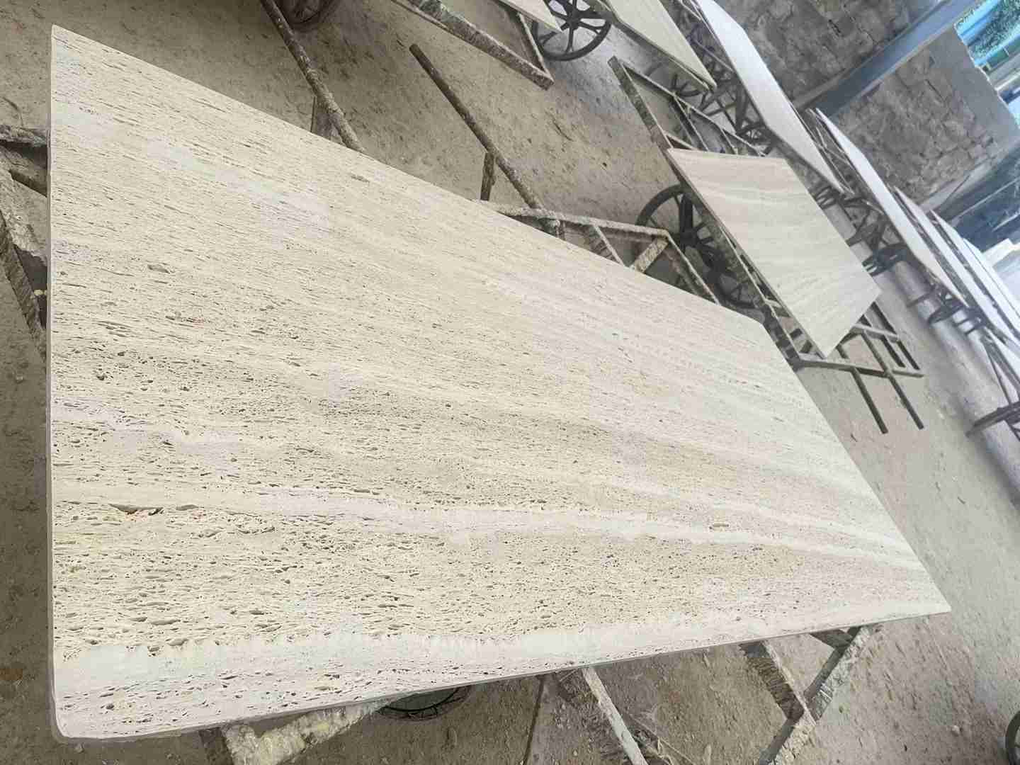 إيطاليا سوبر وايت الترافرتين بلاطة لبلاط أرضية الحمام 2