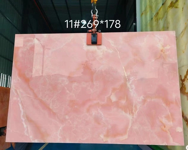 Afghanistan Pink Jade Onyx Slabs For Kitchen Worktop 1