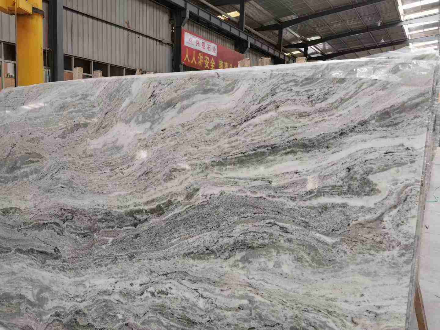 庭の床タイル用のインドのデリー白御影石 2