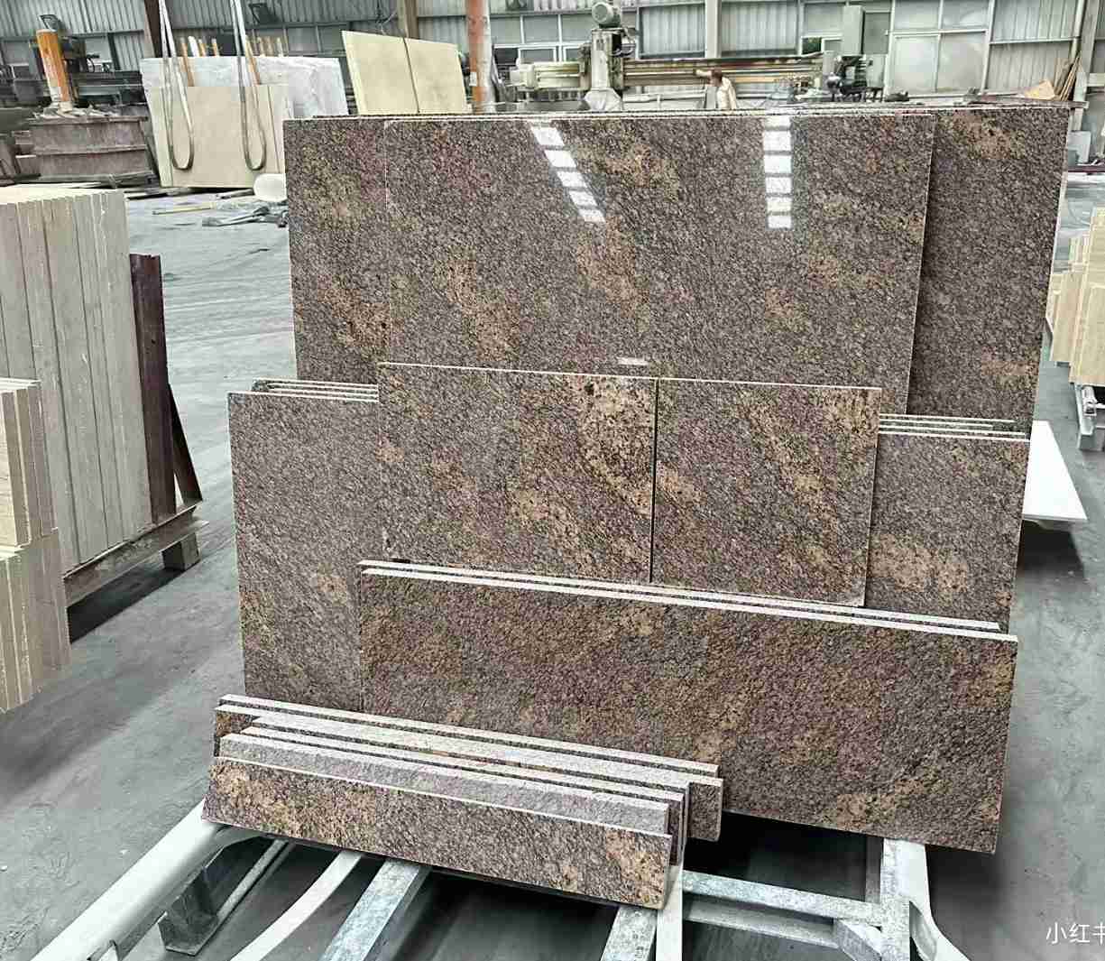 Гранитная плитка Giallo California Brown для наружной плитки 4