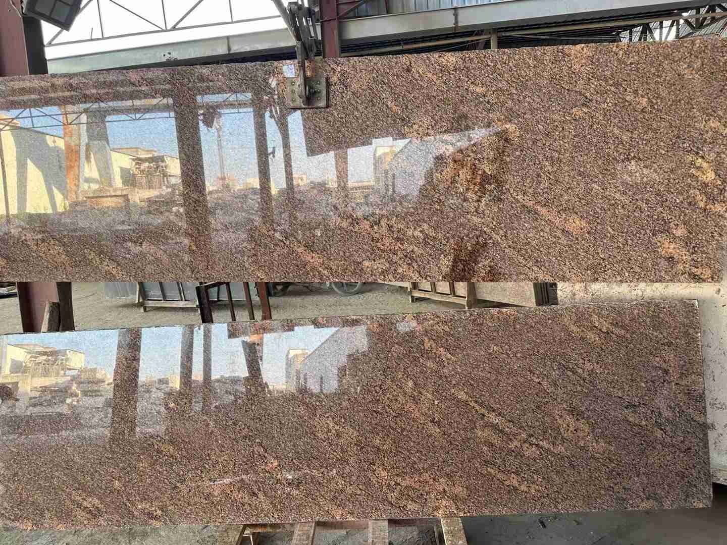 Гранитная плитка Giallo California Brown для наружной плитки 1