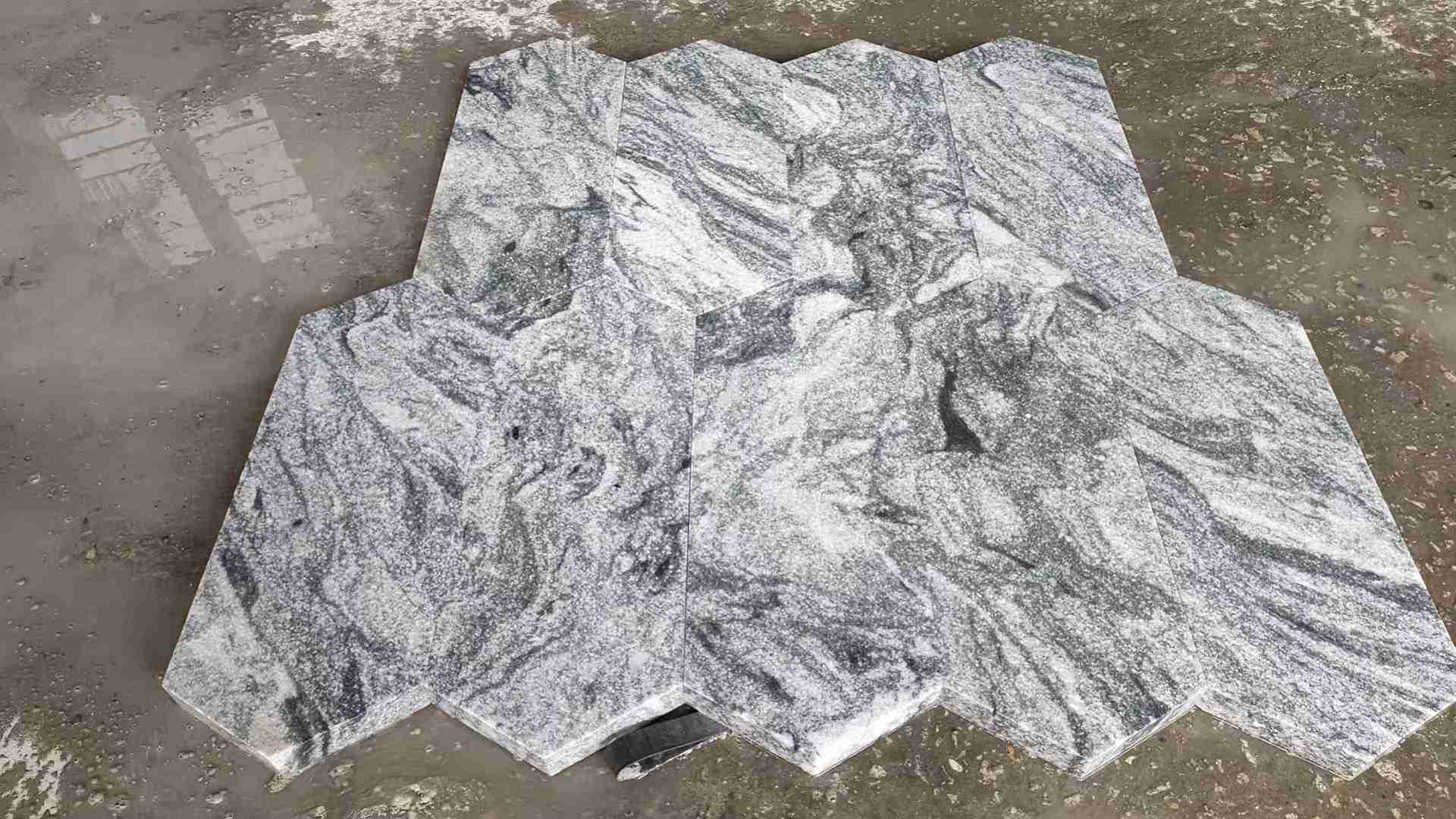 Dalle de granit blanc Viscont pour carrelage mural 2