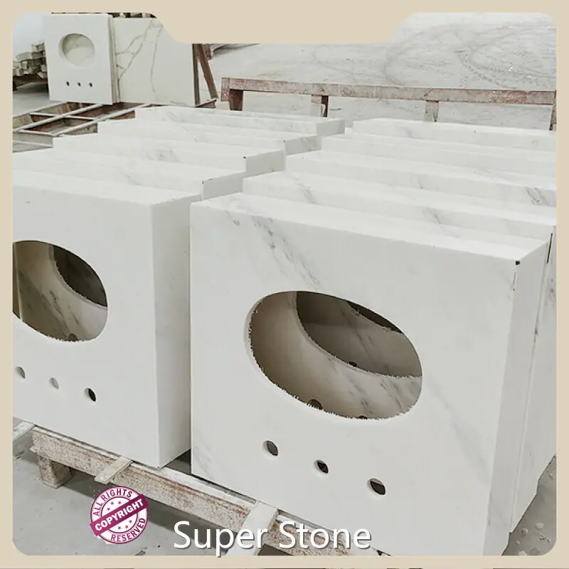 White Marble Countertops Super Stone Brand 1