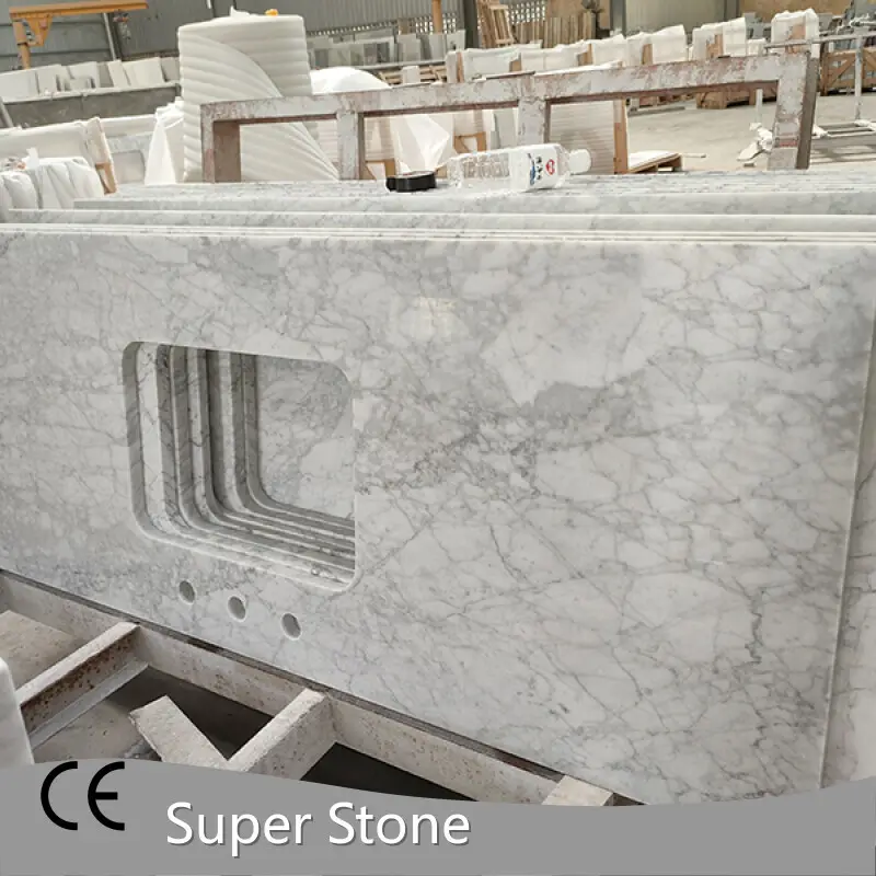 White Marble Countertops Super Stone Brand-1 1