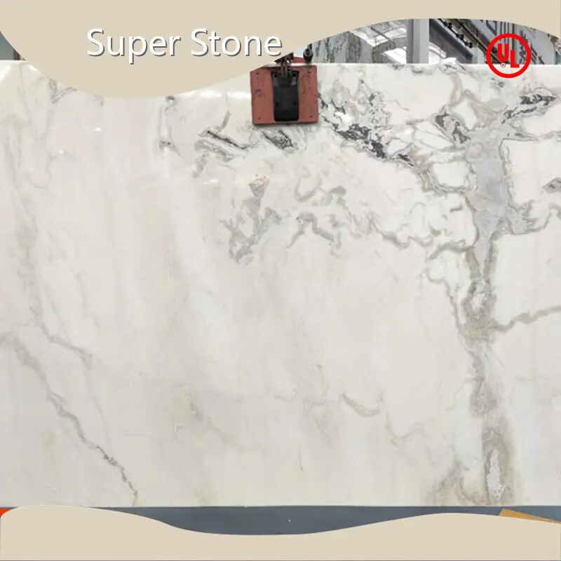 Custom White Quartzite Slabs Super Stone 1