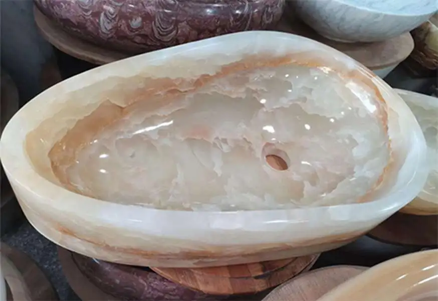 Customized onyx wash basins of different shapes 1