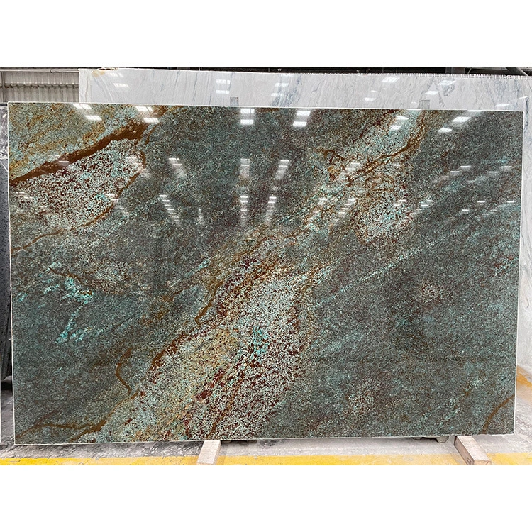 Verde Neon Quartzite Slab 1