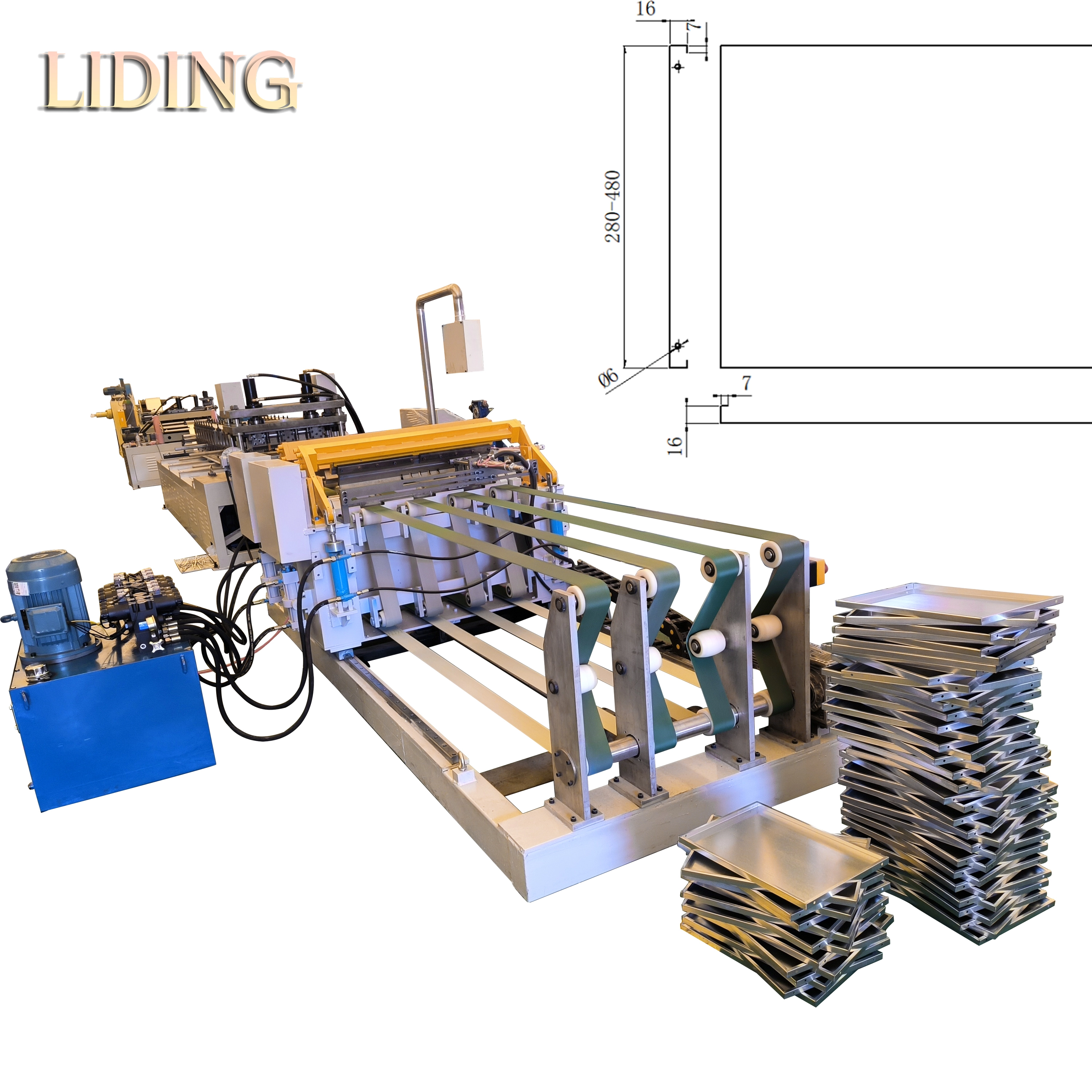 Upright Roll Forming Machine For Shelf Box Panel - Liding Machine 1