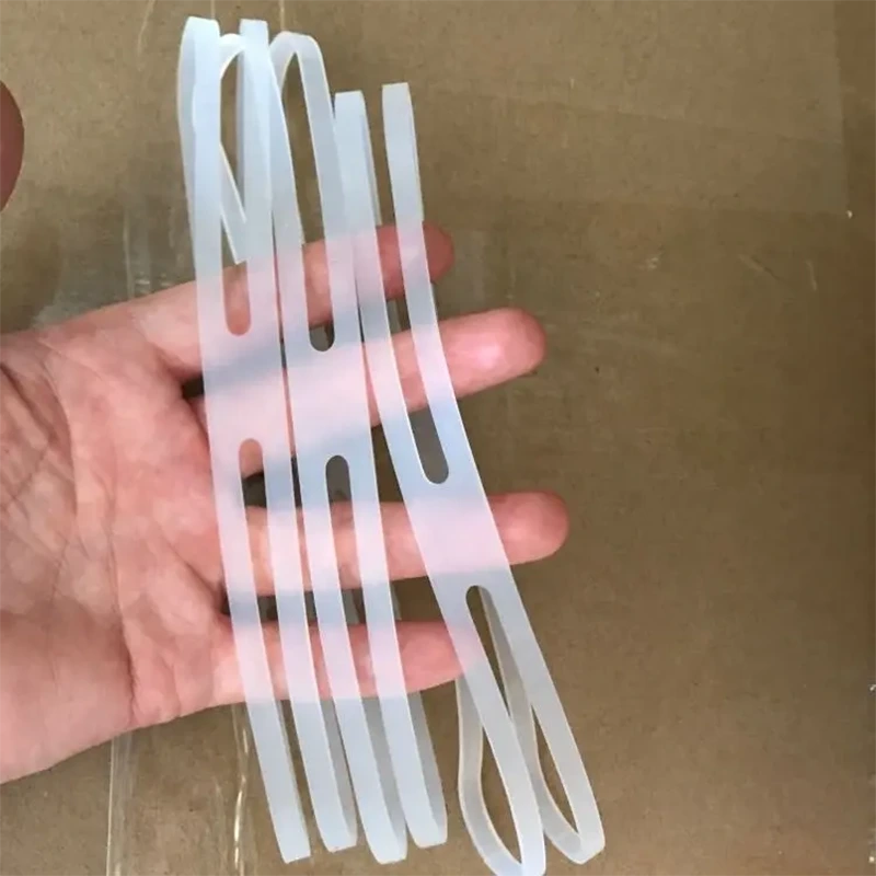High Quality Clear Elastic Silicone X-shaped bands H X cross bands silicone rubber bands 1