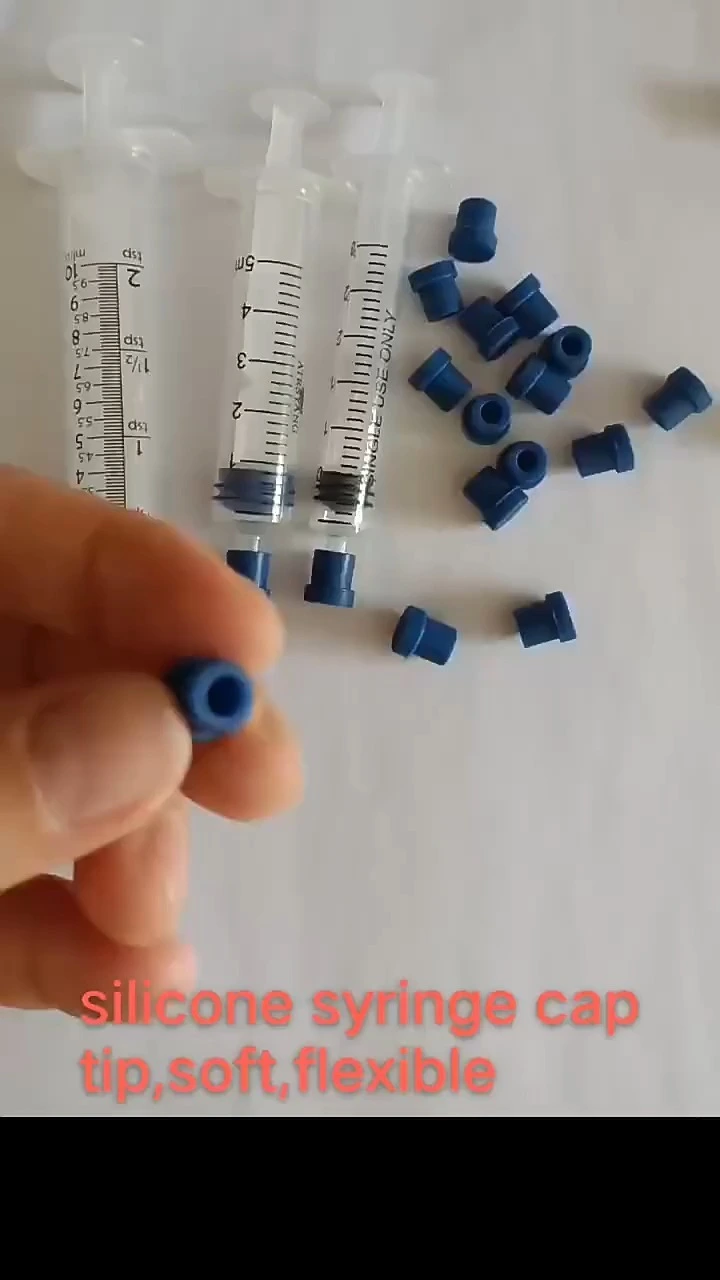 Колпачки для шприцев из синей резины премиум-класса - надежная &lt;000000&gt; стерильная защита 1
