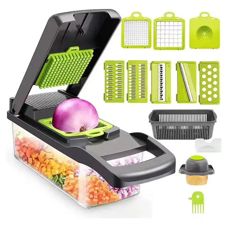 Hot Sell Kitchen Accessories Food Cutter Veggie Onion Chopper Mandoline Slicer Multifunctional Vegetable Cutter 2