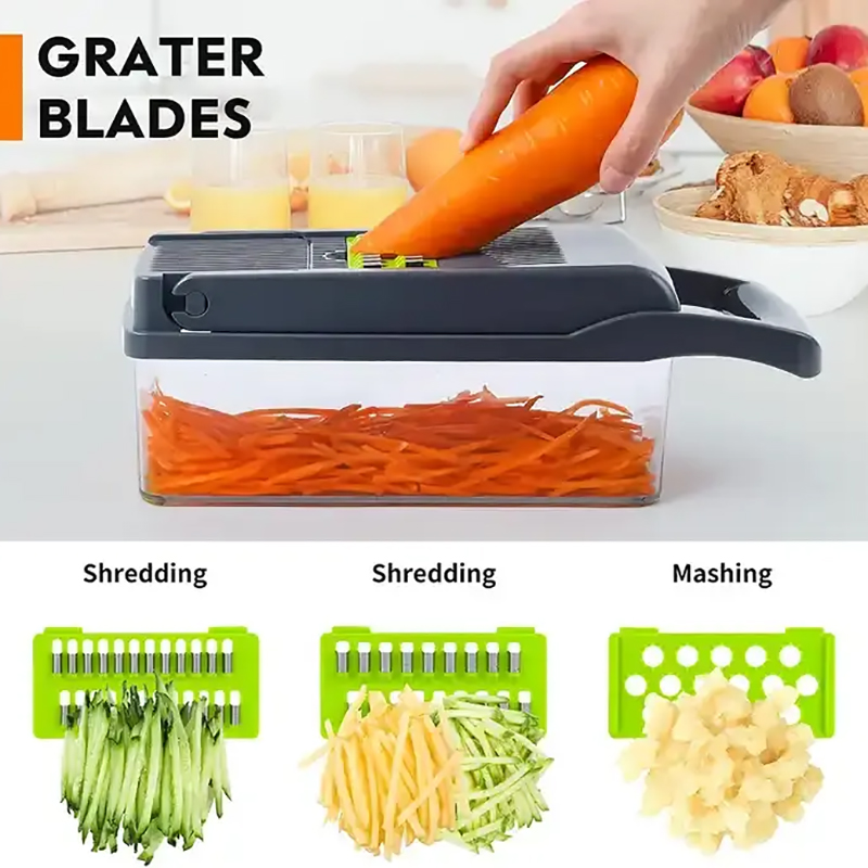 Hot Sell Kitchen Accessories Food Cutter Veggie Onion Chopper Mandoline Slicer Multifunctional Vegetable Cutter 6