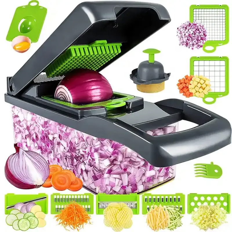 Hot Sell Kitchen Accessories Food Cutter Veggie Onion Chopper Mandoline Slicer Multifunctional Vegetable Cutter 5