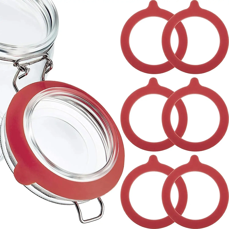 Silicone Jar Gaskets Replacement Reusable Silicone Seals For Glass Jar 1