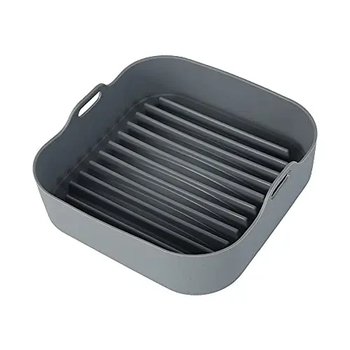 Squrer silicone air fryer basket silicone air fryer liners 1