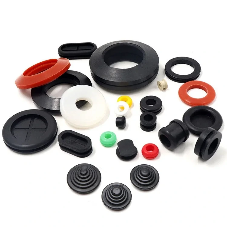 Protector de alta temperatura para bobina, cubierta de tapones para orificios, curva, Uniseal, alta calidad, 6mm, 7mm, funda de goma de silicona, ojal para Cable 1