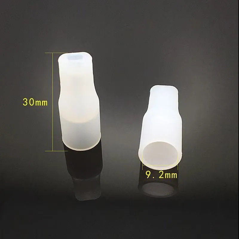 Одноразовые длинные силиконовые колпачки для капель с тестером, гигиенические пылезащитный колпачок, мундштук 1