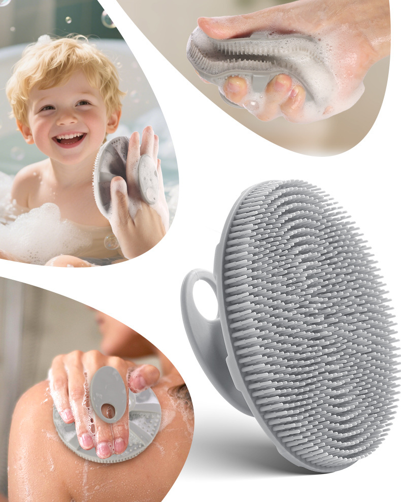 Soft Silicone Body Scrubber Shower Brush 5