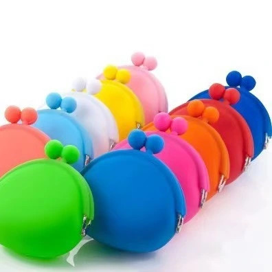 Cute Candy Color Silicone Round Coin Purse Pouch Wallet for Card,Coin, Key 1