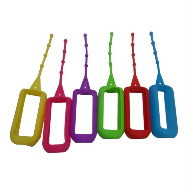 Portabotellas de silicona de 50 ml y 60 ml para desinfectante de manos: funda suave, elástica y protectora. 1