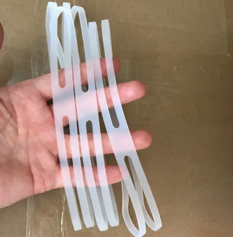 Transparent X shaped rubber bands H cross bands silicone X bands 1