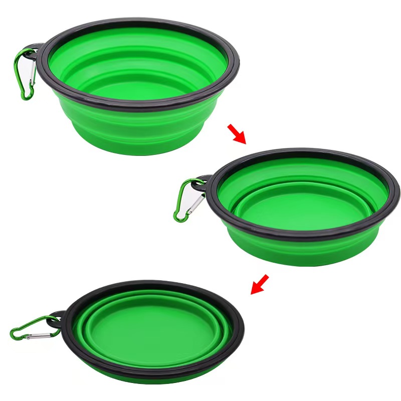 Bol de viaje plegable de silicona – Portátil, plegable, con logotipo personalizado 4
