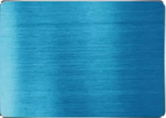 Surface titanique de vide de feuilles d'acier inoxydable colorées par bleu saphir 1