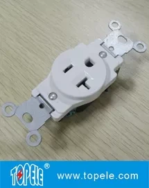 Residential Grade Plastic Single Receptacle / Duplex GFCI Receptacles Wall Socket 1