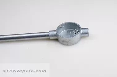 GI Malleable Iron Circular Junction Box GI Pipe Fittings Two Way Through Box 1