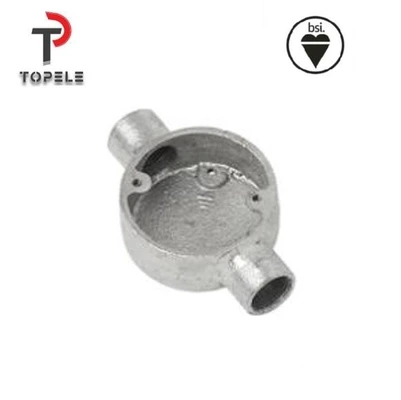 Malleable Circular Junction Box One Way BS4568 BS31 1