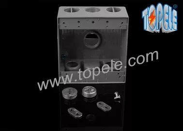 Electrical Boxes For Branch Circuit Wiring Aluminum Die Cast Weatherproof Box / Two Gang Electrical Outlet Box 1