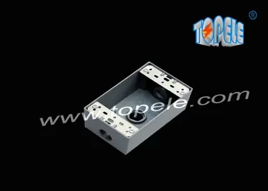 Die-cast Aluminum Weatherproof Boxes 3 Holes / 5 Holes Single Gang Outlet Boxes Die Cast Metal 1