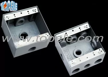 Square Weatherproof Electrical Boxes 3 Hole One Gang Outlet Fitting Accessory 1