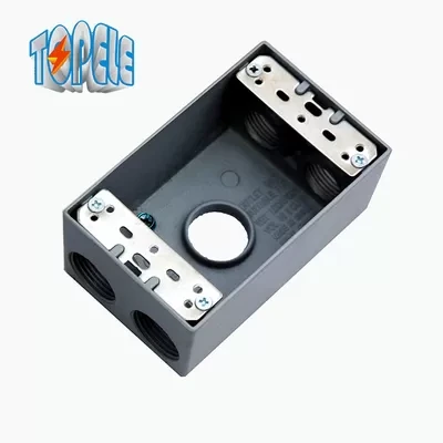 1 Gang 3 Holes 3/4 Inch IP67 Weatherproof Electrical Boxes 1