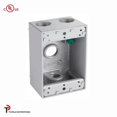 Rectangle Aluminum Electrical Box , Switch Electrical Box Outdoor 1