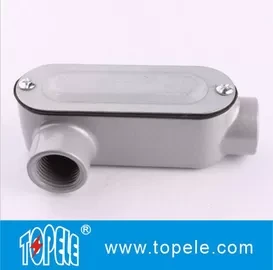 1 Inch Aluminum LR Type IP65 Threaded EMT / Rigid Conduit Body With Cover 1