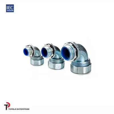 Zinc hermético de la cabeza de Quincunx estándar del IEC del conector del ángulo de 90 grados 1