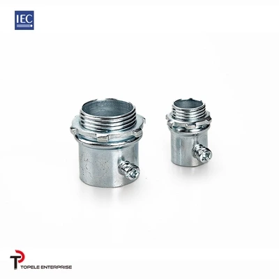 25mm 32mm IEC 61386 Emt Connector Set Screw Type Silver Zinc 1