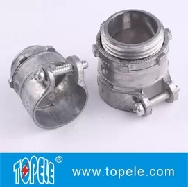 Zinc Die-cast Flexible Conduit And Fittings Flexible Metal Straight Squeeze Connector 1