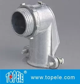 90 Degree Metal Zinc Flexible Conduit And Fittings Squeeze Angle Connectors 1